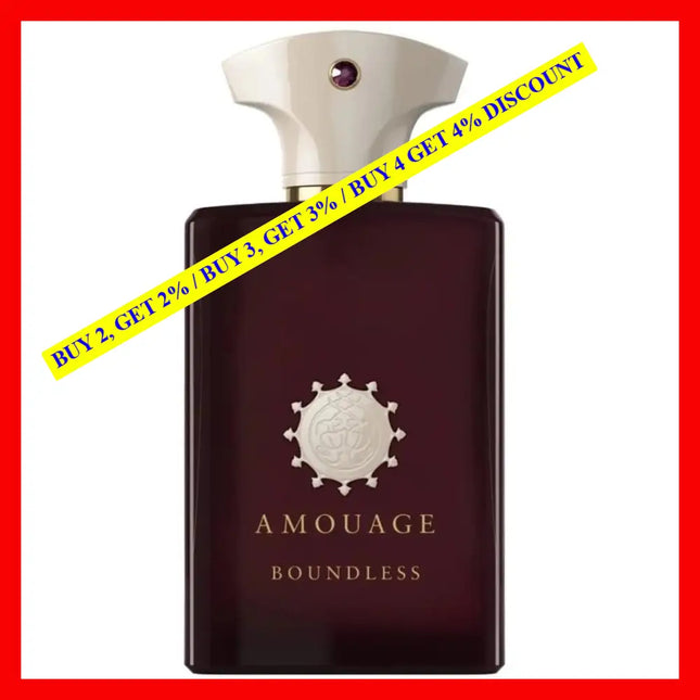 Amouage Boundless Eau De Parfum For Men 3.4 Oz / 100 Ml