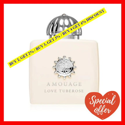 Amouage Love Tuberose Eau De Parfum For Women 3.4 Oz / 100 Ml