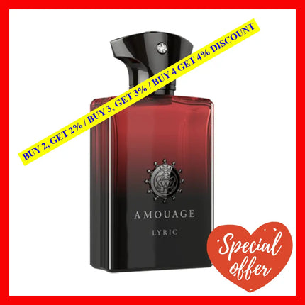 Amouage Lyric For Men New Packing Eau De Parfum Man 3.4Oz - 100Ml