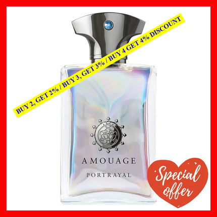 Amouage Portrayal For Men 3.4 Oz / 100 Eau De Parfum For Ml