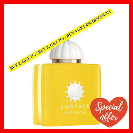 Amouage Sunshine For Women New Packing Eau De Parfum 3.4Oz - 100Ml