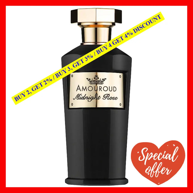 Amouroud Midnight Rose Eau De Parfum Unisex 3.4 Oz / 100 Ml