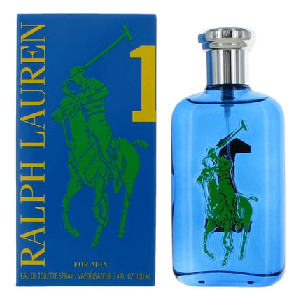 Polo Big Pony Blue #1 By Ralph Lauren, 3.4 Oz Eau De Toilette Spray For Men