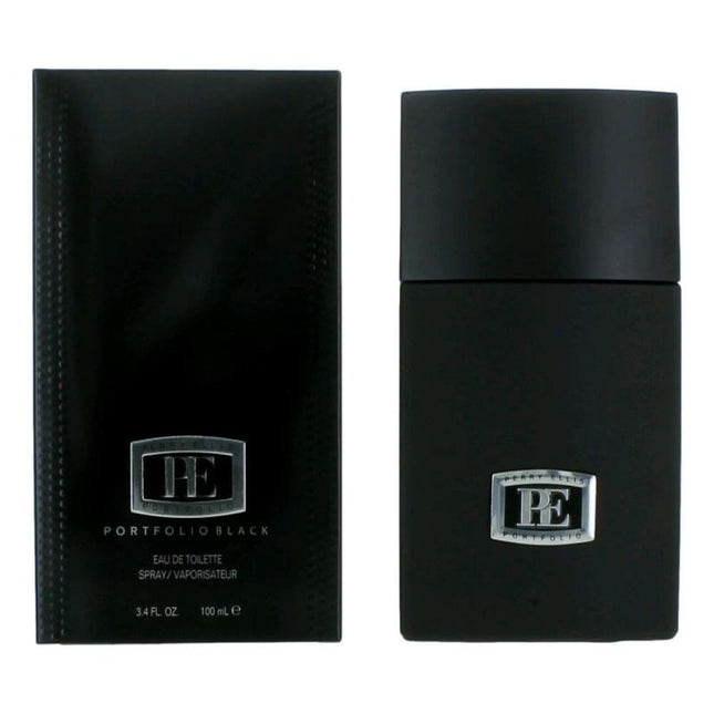 Portfolio Black By Perry Ellis, 3.4 Oz Eau De Toilette Spray For Men