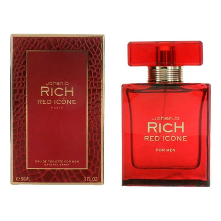 Rich Red Icone By Johan.B, 3 Oz Eau De Toilette Spray For Men