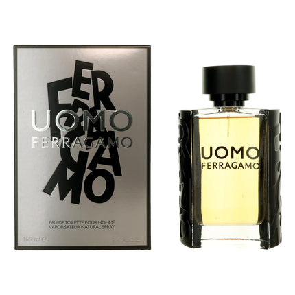 Uomo By Salvatore Ferragamo, 3.4 Oz Eau De Toilette Spray For Men