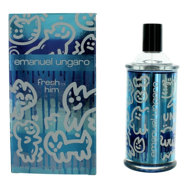 Fresh For Him By Emanuel Ungaro, 3.4 Oz Eau De Toilette Spray For Men