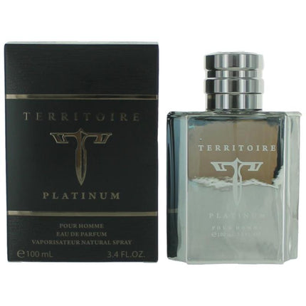 Territoire Platinum By Yzy, 3.4 Oz Eau De Parfum Spray For Men