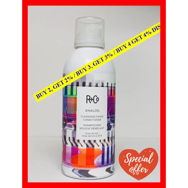 Analog Cleansing Foam Conditioner By R+Co For Unisex - 5.75 Oz
