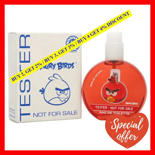 Angry Birds - Red By For Men 1.7 Oz Edt Spray (Tester)