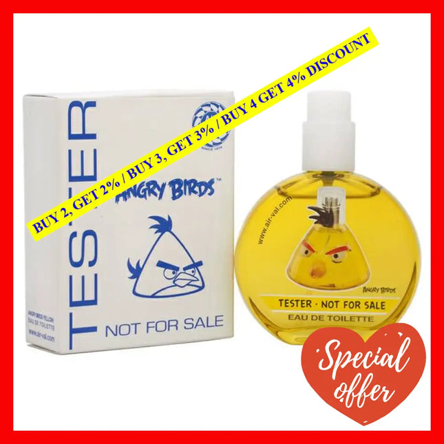 Angry Birds - Yellow By For Men 1.7 Oz Edt Spray (Tester)