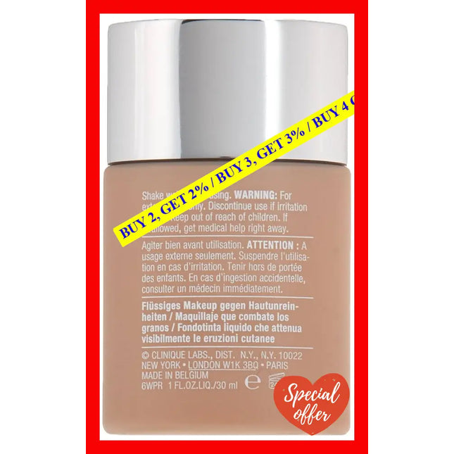 Anti-Blemish Solutions Liquid Makeup - 03 Fresh Neutral Mf By Clinique For Women 1 Oz Foundation