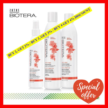 Anti Frizz Intense Smoothing Shampoo By Biotera For Unisex - 15.2 Oz