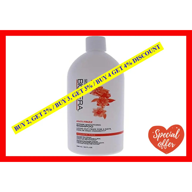 Anti Frizz Intense Smoothing Shampoo By Biotera For Women - 32 Oz
