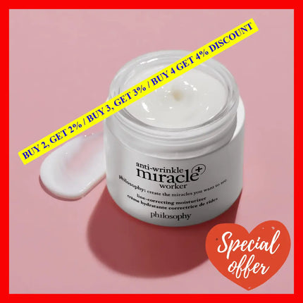 Anti-Wrinkle Miracle Worker Plus Line-Correcting Moisturizer By Philosophy For Unisex - 2 Oz