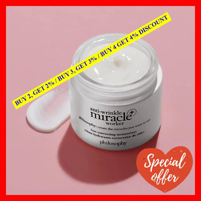 Anti-Wrinkle Miracle Worker Plus Line-Correcting Moisturizer By Philosophy For Unisex - 2 Oz