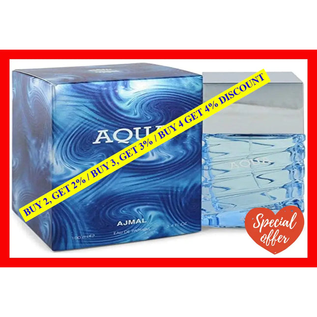 Aqua By Ajmal For Men - 3.4 Oz Edp Spray