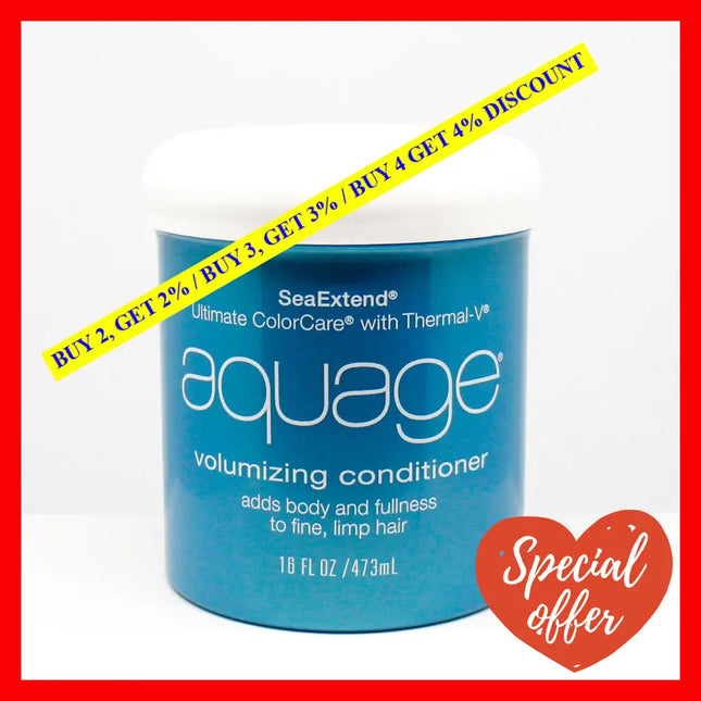 Aquage Seaextend Volumizing Conditioner 16 Oz Luxurious That Prevents Haircolor Fade And Thermal