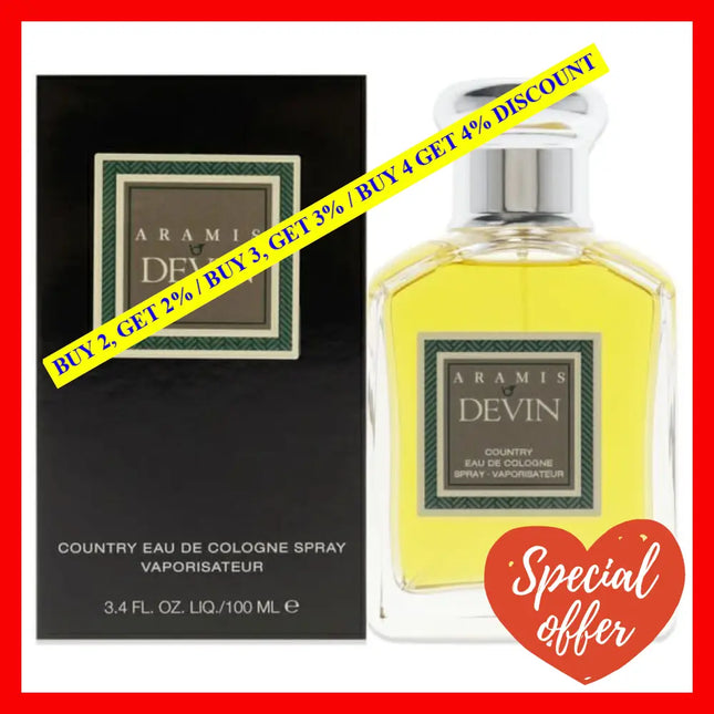 Aramis Devin By For Men - 3.4 Oz Edc Spray (Gentlemans Collection)