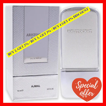 Aristocrat Platinum By Ajmal For Men - 2.5 Oz Edp Spray