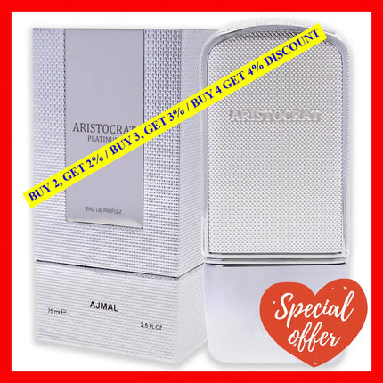 Aristocrat Platinum By Ajmal For Men - 2.5 Oz Edp Spray