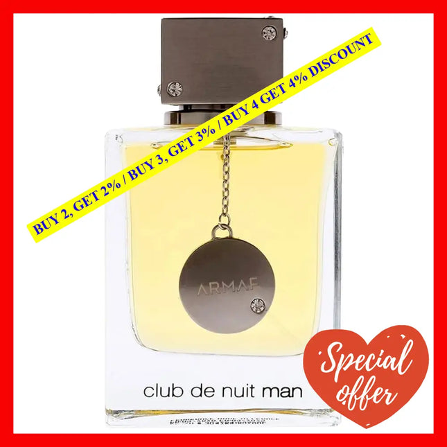 Armaf Club De Nuit Man Eau Toilette For Men 3.4 Oz / 100 Ml