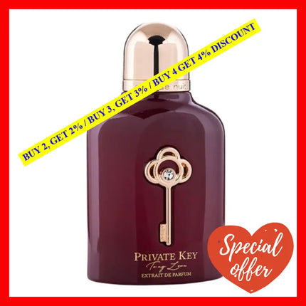 Armaf Club De Nuit Private Key To My Love Extrait Parfum Unisex 3.4 Oz / 100 Ml
