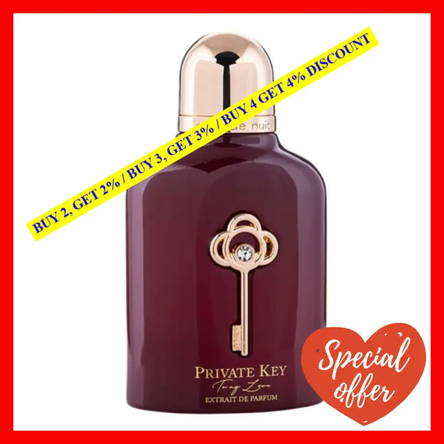 Armaf Club De Nuit Private Key To My Love Extrait Parfum Unisex 3.4 Oz / 100 Ml