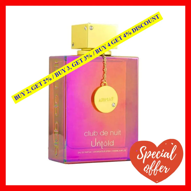 Armaf Club De Nuit Untold 6.7 Oz / 200 Ml Eau Parfum Unisex