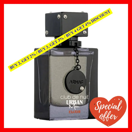 Armaf Club De Nuit Urban Elixir Eau Parfum For Men 3.4 Oz / 100 Ml