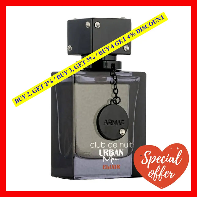 Armaf Club De Nuit Urban Elixir Eau Parfum For Men 3.4 Oz / 100 Ml