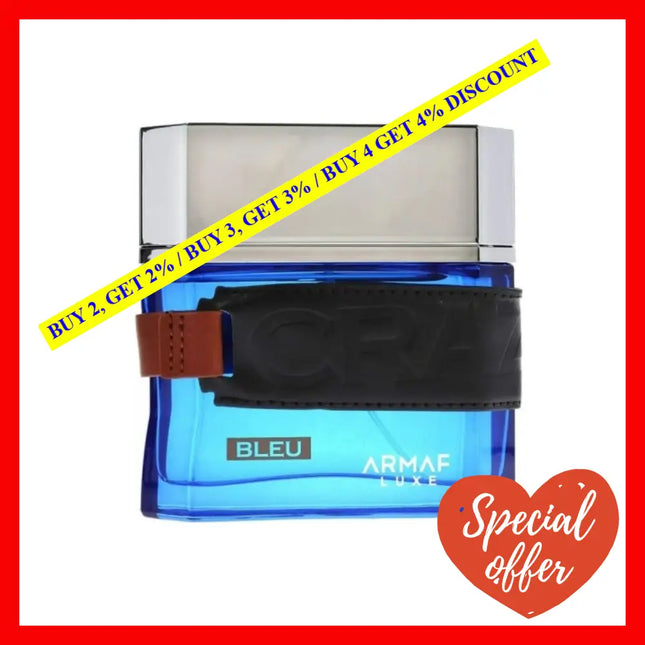 Armaf Craze Bleu Eau De Parfum For Men 3.4 Oz / 100 Ml