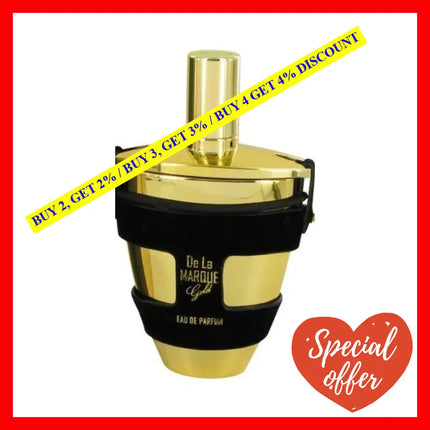 Armaf De La Marque Gold Eau Parfum For Women 3.4 Oz / 100 Ml