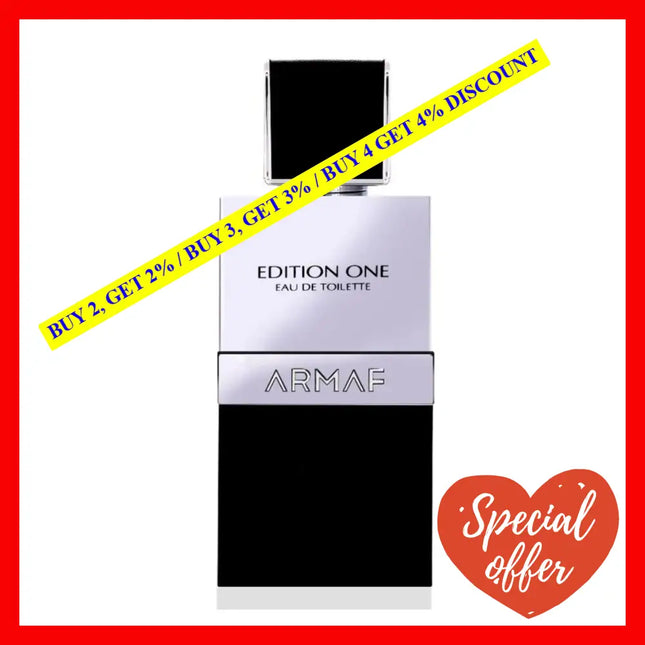 Armaf Edition One Eau De Toilette For Men 3.4 Oz / 100 Ml