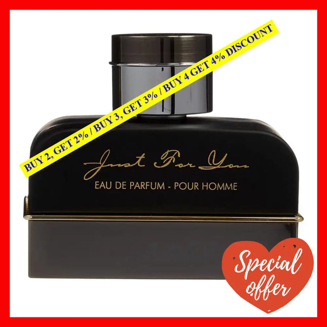 Armaf Just For You Eau De Parfum Men 3.4 Oz / 100 Ml