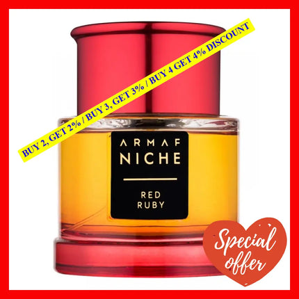 Armaf Red Ruby Eau De Parfum For Women 3.0 Oz / 90 Ml