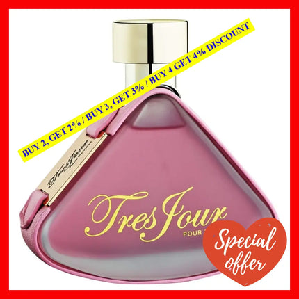 Armaf Tres Jour Pour Femme Eau De Parfum For Women 3.4 Oz / 100 Ml