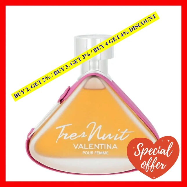 Armaf Tres Nuit Valentina Pour Femme 100Ml - 3.4Oz Eau De Parfum Spray For Women