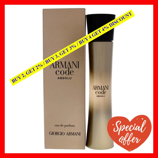 Armani Code Absolu By Giorgio For Women - 1.7 Oz Edp Spray