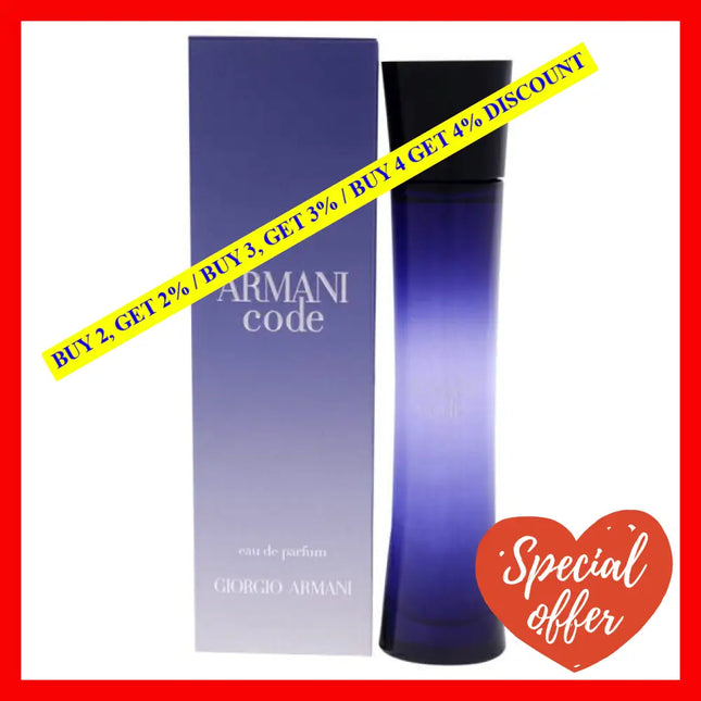 Armani Code By Giorgio For Women - 1.7 Oz Edp Spray