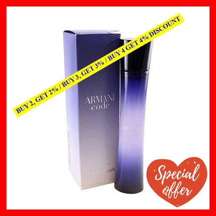 Armani Code By Giorgio For Women - 2.5 Oz Edp Spray