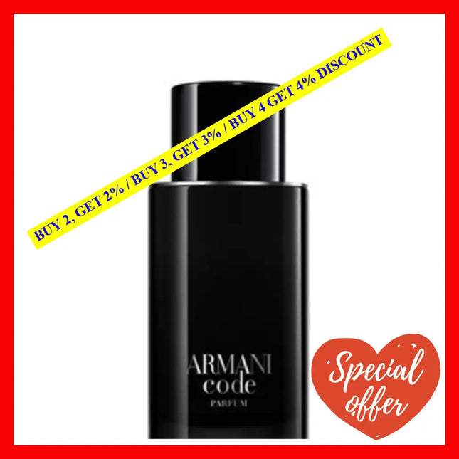 Armani Code Parfum For Men 2.5Oz - 75Ml Spray
