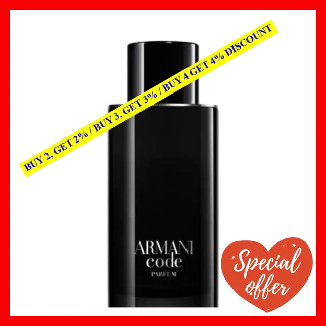 Armani Code Parfum For Men 4.2Oz - 125Ml Eau De Spray
