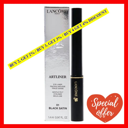 Artliner Eye-Liner - 01 Black Satin By Lancome For Women 0.047 Oz Eyeliner