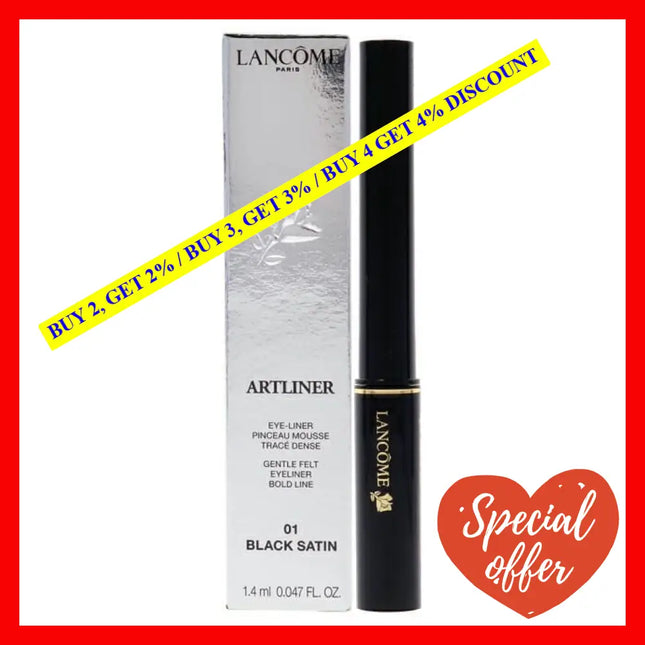 Artliner Eye-Liner - 01 Black Satin By Lancome For Women 0.047 Oz Eyeliner