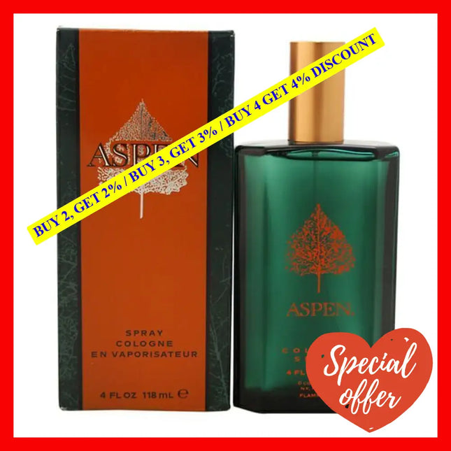 Aspen By Coty For Men - 4 Oz Edc Spray