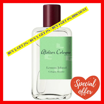 Atelier Cologne Lemon Island Pure Parfum Unisex 3.3 Oz / 100 Ml