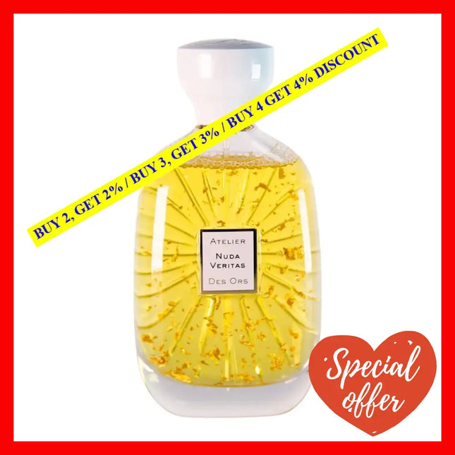 Atelier Des Ors Nuda Veritas Limited Edition Eau De Parfum Unisex 3.3 Oz / 100 Ml