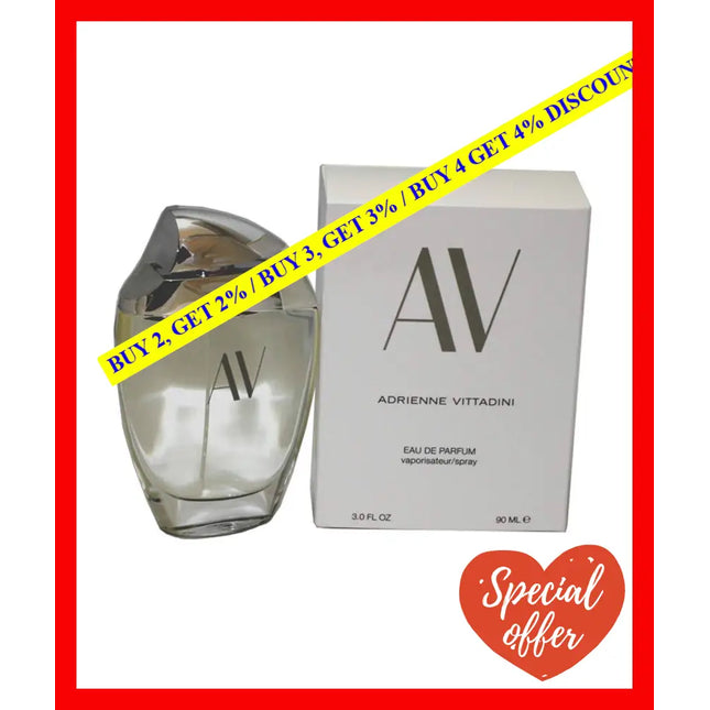 Av By Adrienne Vittadini For Women - 3 Oz Edp Spray