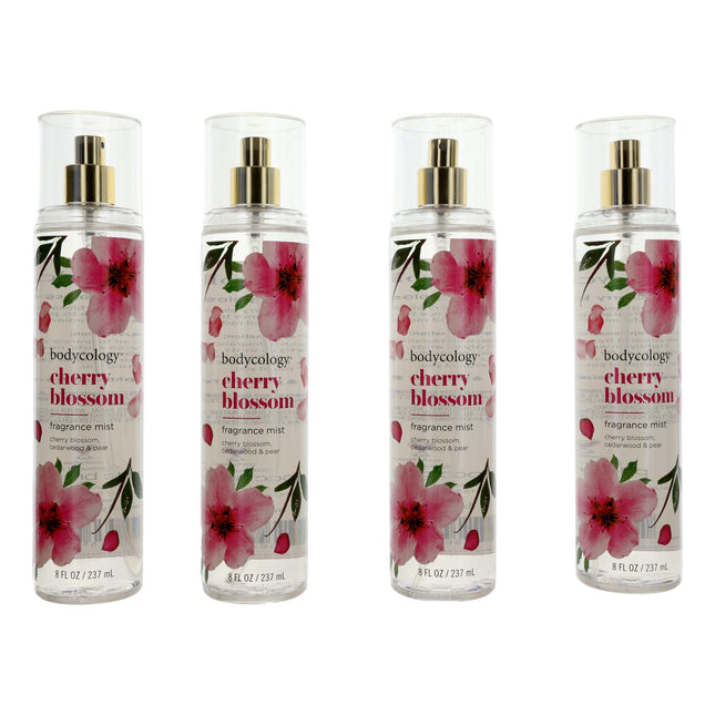 Cherry Blossom By Bodycology, 4 Pack 8 Oz Fragrance Mist For Women
